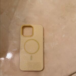 Glittery Yellow Phone Case